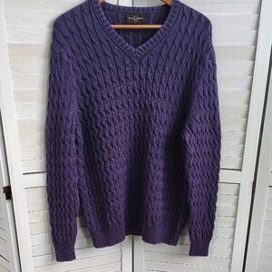 Cotton Vintage Cable Knit Sweater